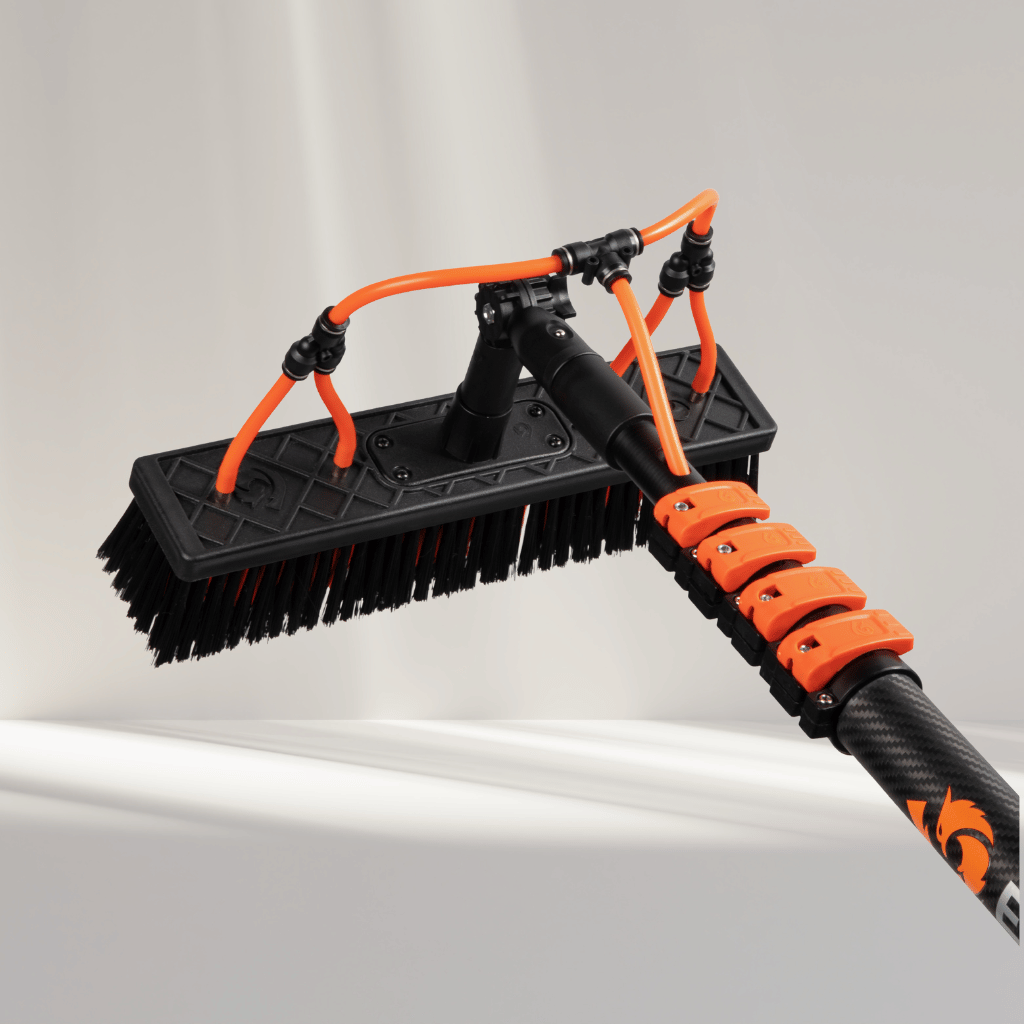 Telescopic Pole Carbon Fiber 3K Supreme + Brushes Bundle