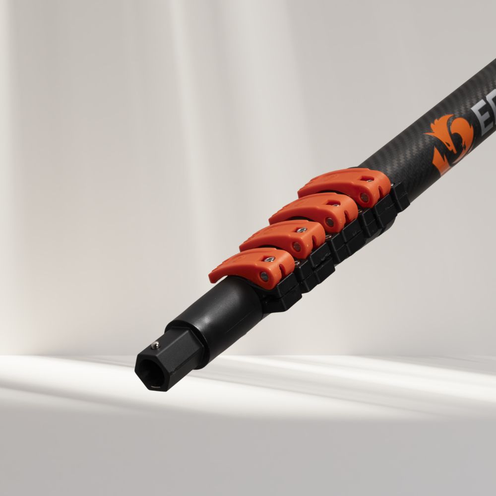 End adapter telescopic pole end segment 22mm - HexaLock