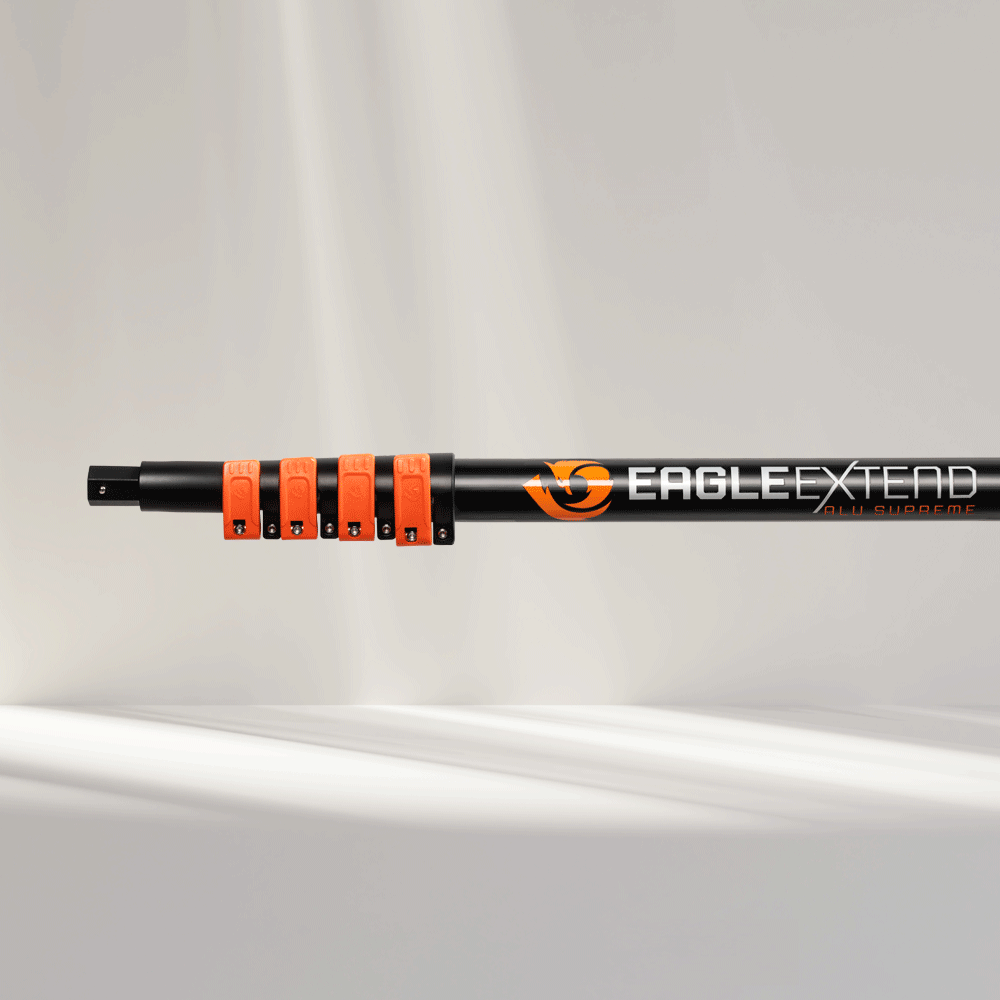Telescopic pole Aluminium Supreme incl. HexaLock Washing brush