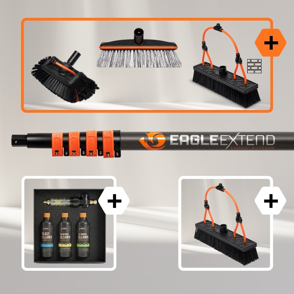Telescopic Pole Carbon Fiber Supreme + Brushes Bundle