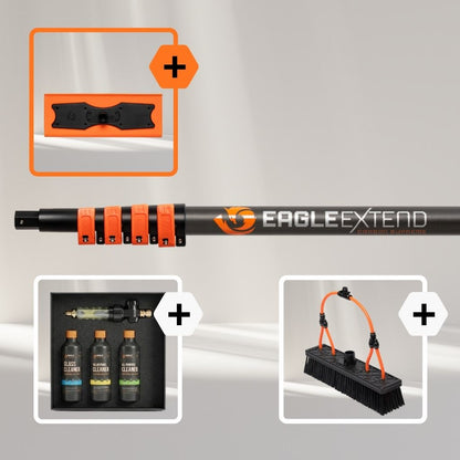 Telescopic Pole Carbon Fiber Supreme + Solarpanels Bundle
