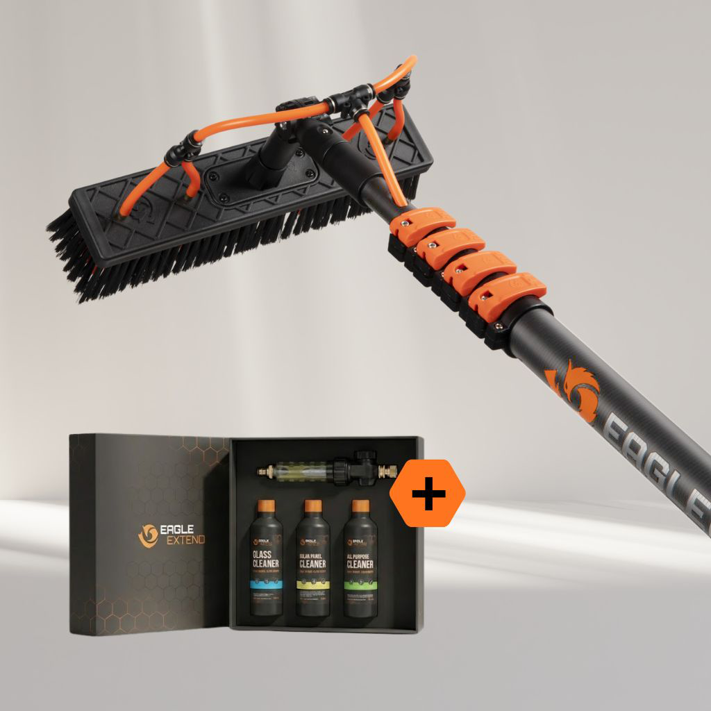 Telescopic pole Carbon Fiber Supreme incl. HexaLock Washing brush