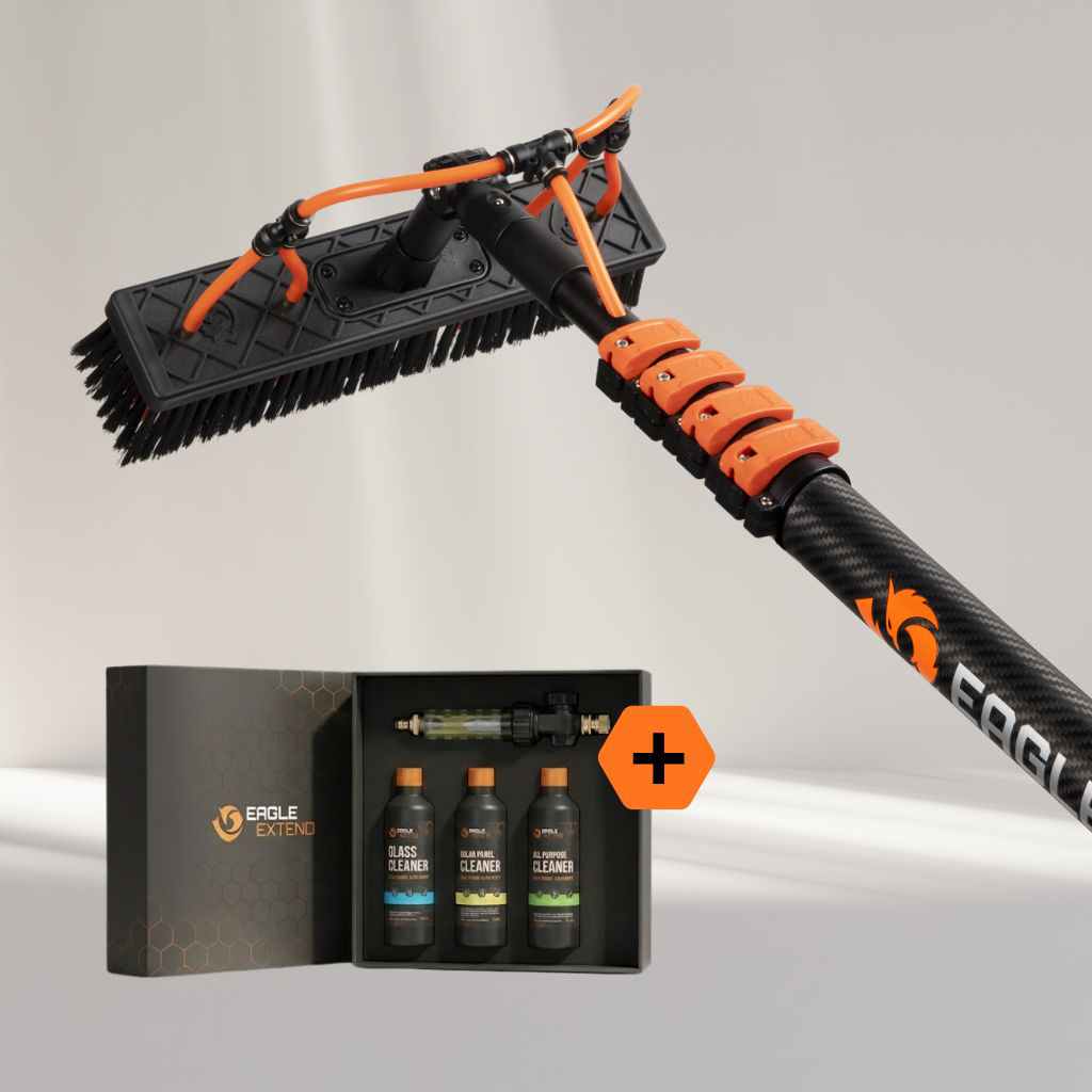 Telescopic pole 3K Full Carbon Supreme incl. HexaLock Washing brush
