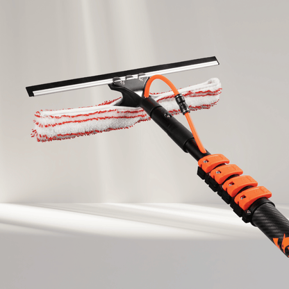 Telescopic Pole Carbon Fiber 3K Supreme + Glass and Solarpanels Streak-Free Bundle