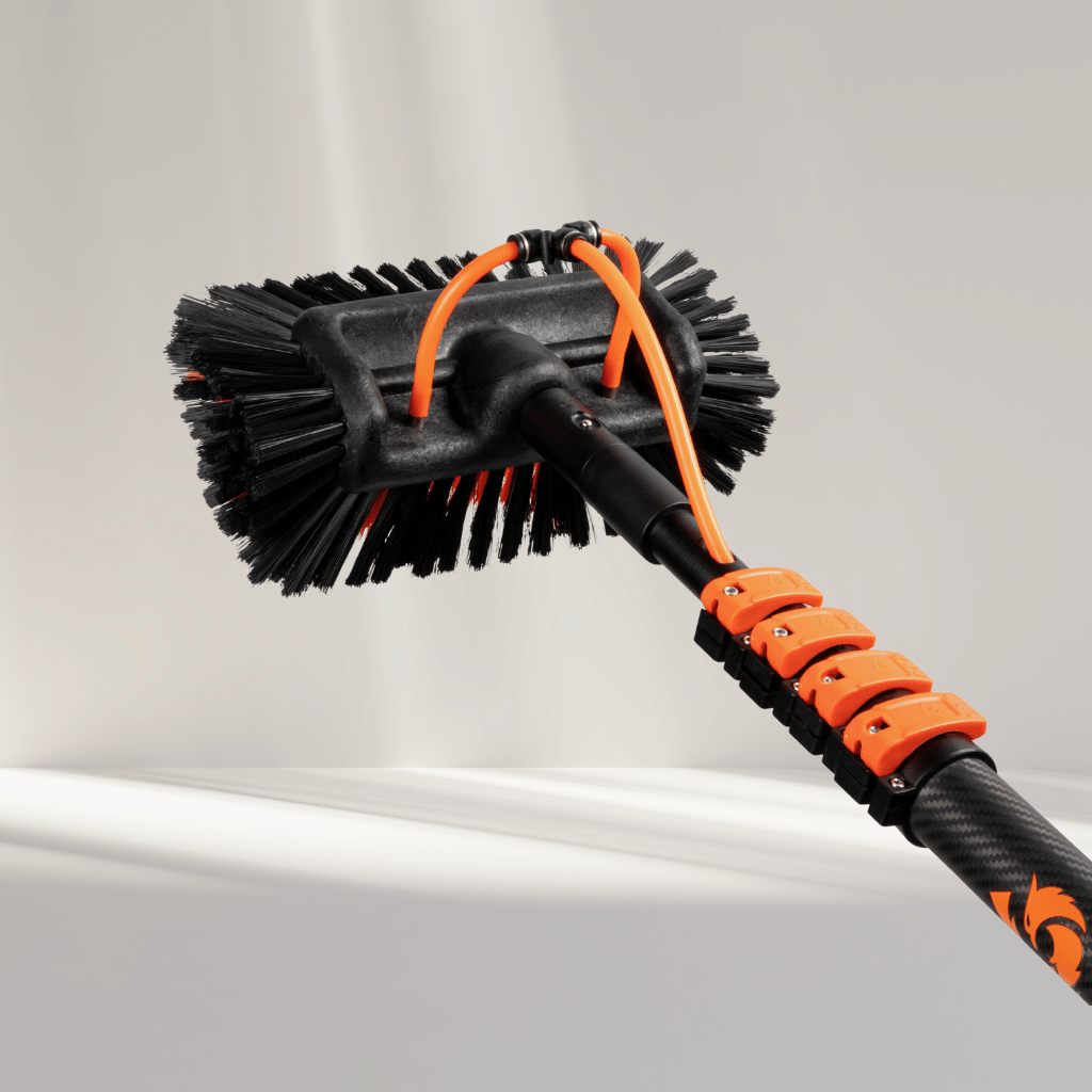 Telescopic Pole Carbon Fiber 3K Supreme + Brushes Bundle