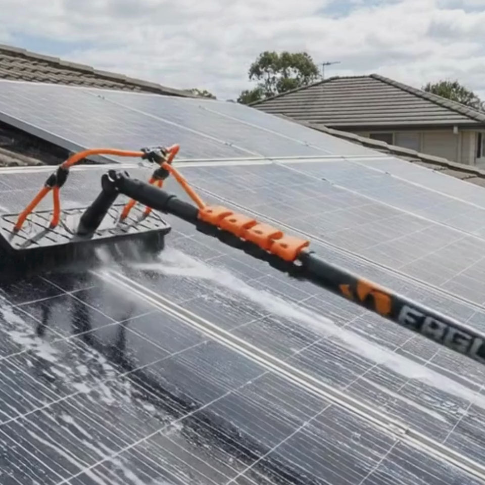 Load video: Telescopic pole Aluminium Supreme incl. HexaLock Washing brush