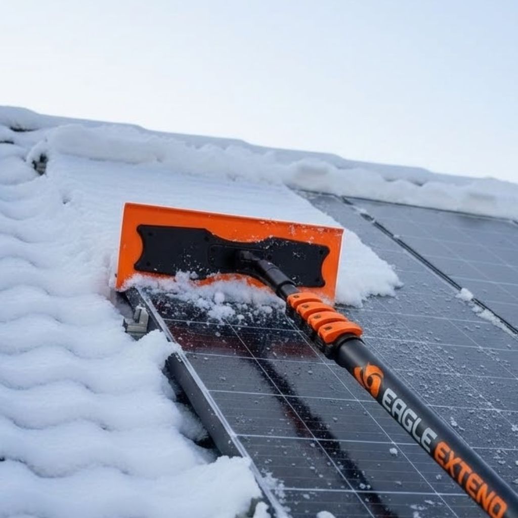 Telescopic Pole Aluminium Supreme + Glass and Solarpanels Streak-Free Bundle