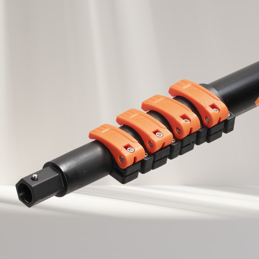 End adapter telescopic pole end segment 25mm - HexaLock