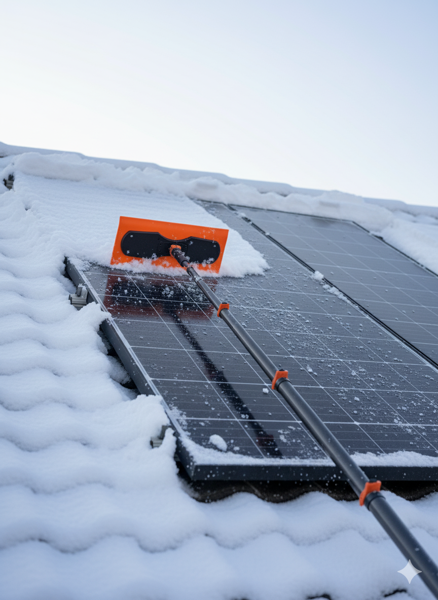 Telescopic Pole Carbon Fiber 3K Supreme + Glass and Solarpanels Streak-Free Bundle